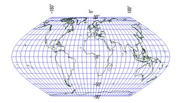 エケルト第6図法(全体)