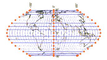 エケルト第6図法(全体)